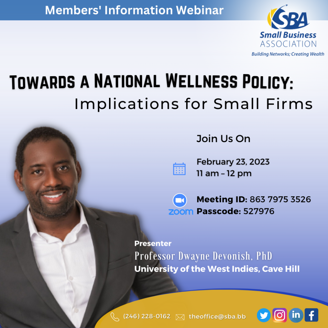   Towards A National Wellness Policy for Barbados - Implications for Small Businesses (Feb 2023)